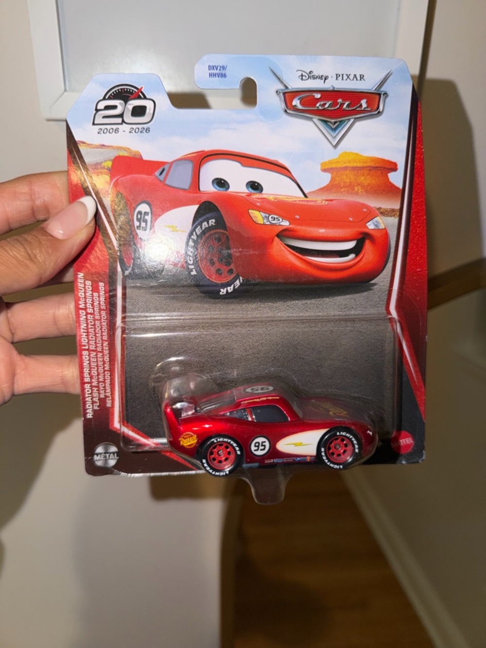 Disney Lightning McQueen Metal Toy Car - Red with White Decals